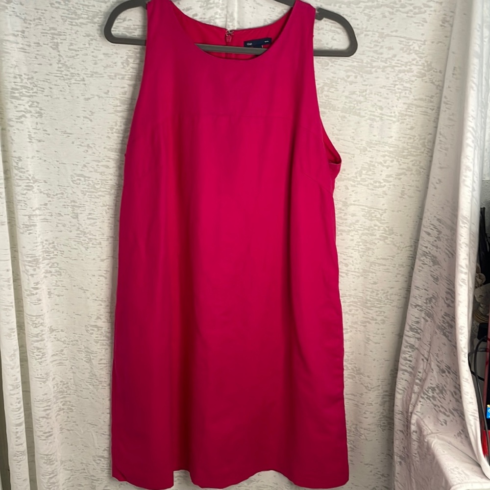 Gap linen blend dress with pockets